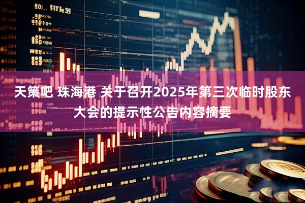 天策吧 珠海港 关于召开2025年第三次临时股东大会的提示性公告内容摘要